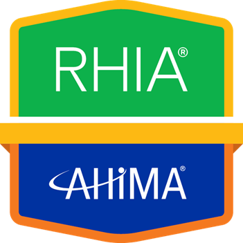 digital badge for Registered Health Information Administrator certification