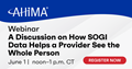 Free Webinar: A Discussion on How SOGI Data Helps a Provider See the Whole Person
