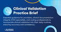Clinical Validation Practice Brief